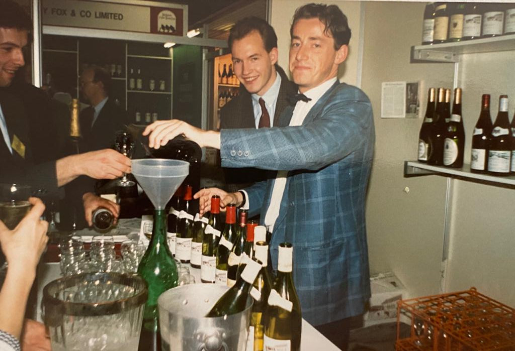 Alex with boss and mentor, Bernard Repolt of Maison Jaffelin c.1988