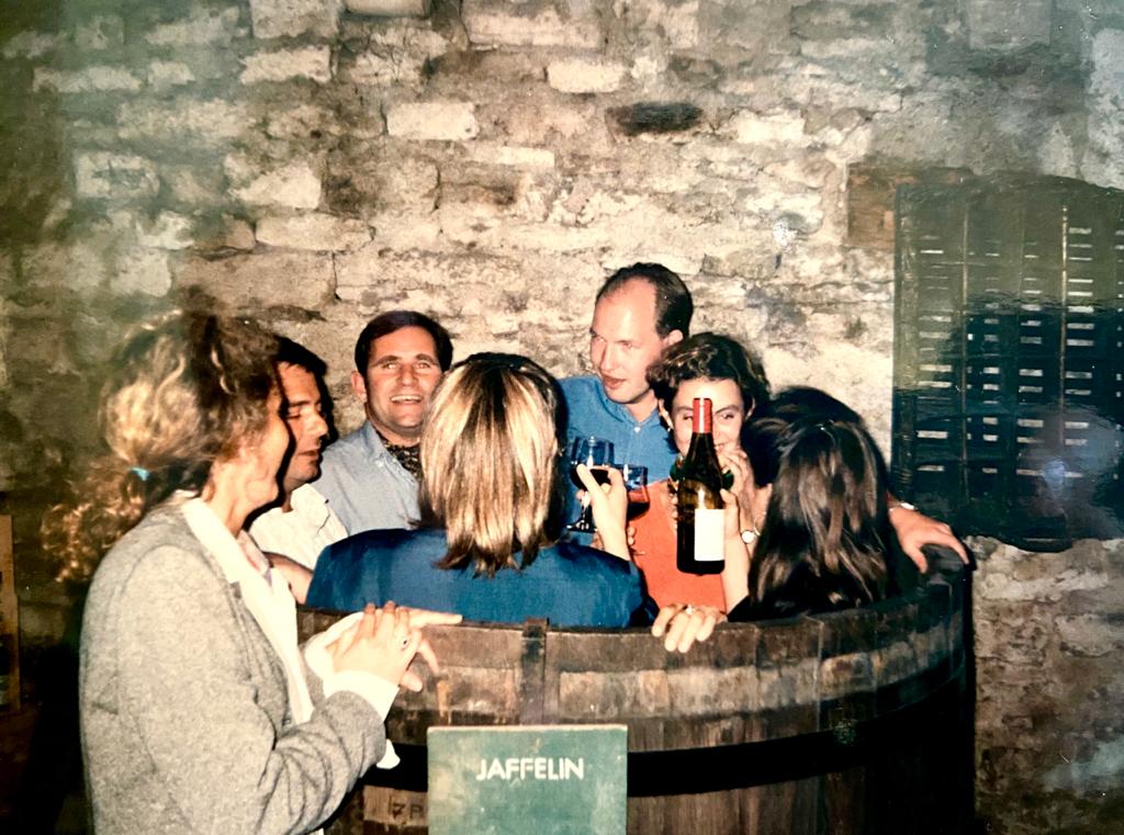 Alex 'working' at Maison Jaffelin c.1988